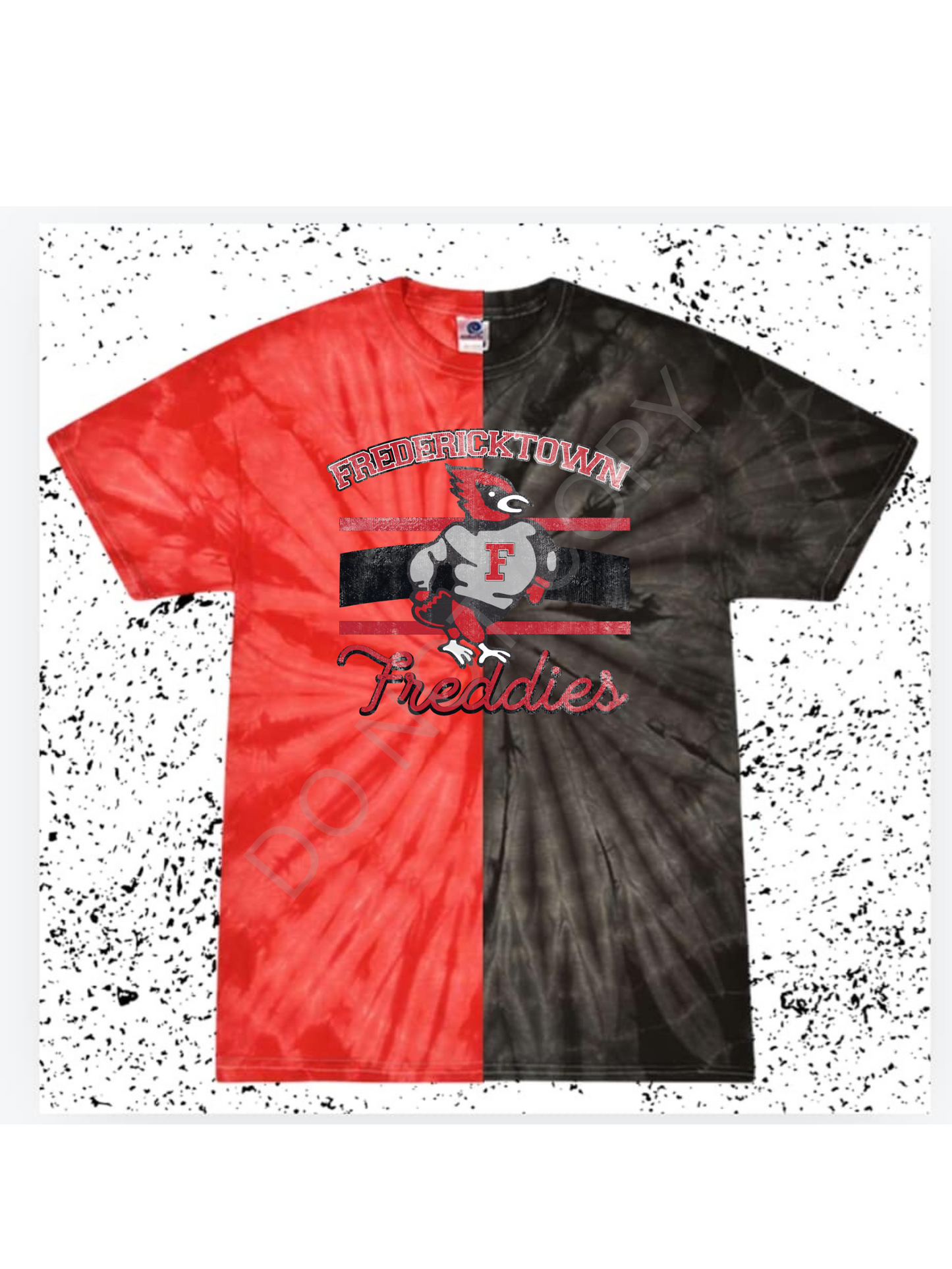 Split Freddies tie dye