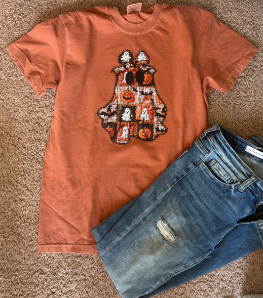 Patchwork Pumpkin tee